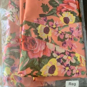 Satin Robes- coral- size regular (US 2-12).